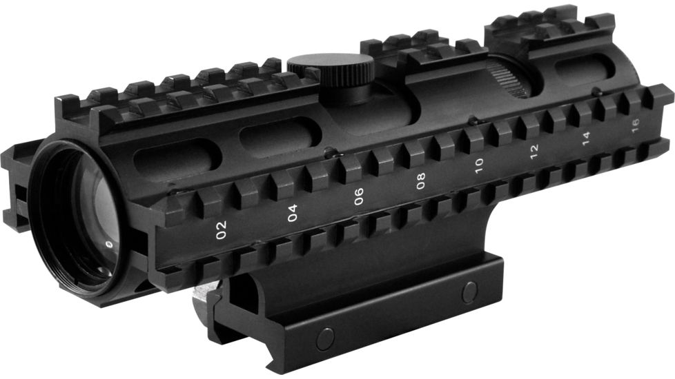 NcStar 2-7X32mm Rifle Scope 3 Rail Sight System Green Mil-Dot Reticle SC3RSM2732G