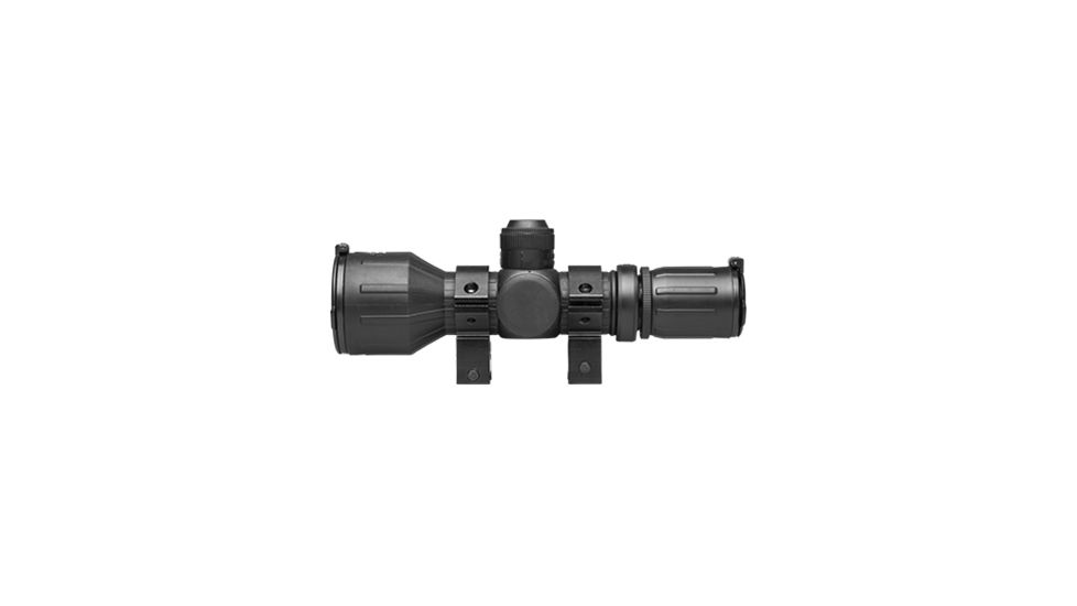 NcSTAR AR Combo/Carry Handle Adapter/3-9X42 Rubber Compact Rifle Scope/Illuminated P4 Sniper Reticle, Black KARHSEECR3942R-A