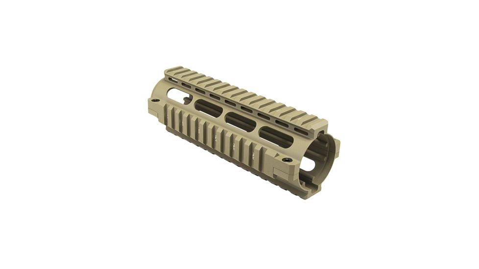 NcSTAR AR15 Carbine Length Picatinny Quadrail Handguard, Tan MAR4ST
