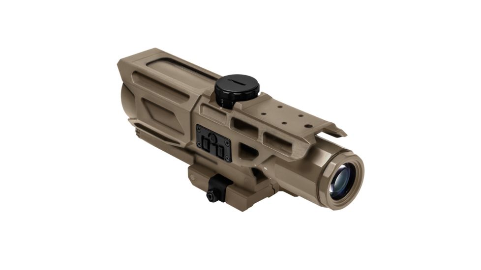 NcSTAR MARK III Gen3 Tactical 3-9x40 Mil Dot Rifle Scope,Mil Dot Reticle,Red/Blue Illimination,Green Lens, Tan, VSTM3940GV3T