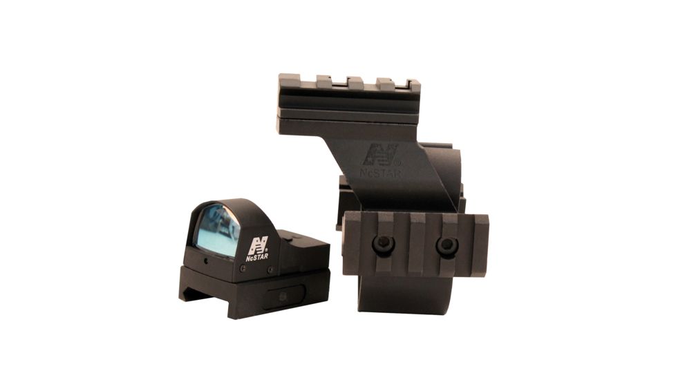NcSTAR Shotgun Barrel/Mag Tube Micro-Dot/Rail Mount, Black, Mossberg 500/590 MSHBDMOSG
