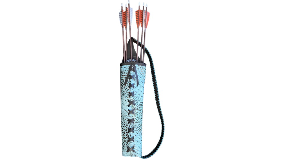 Neet Alligator Embossed Back Quiver, Turquoise, 8700