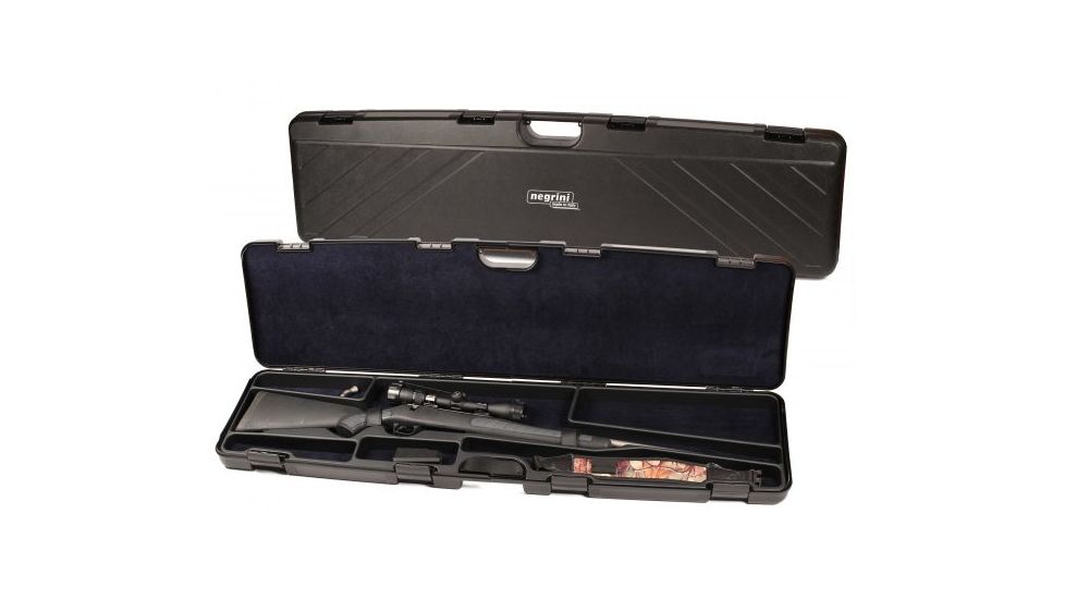 Negrini Hybrid Bolt Action Rifle Case, Black/Blue, L47in x W14.25in x D4.25in 1685ISY/5454