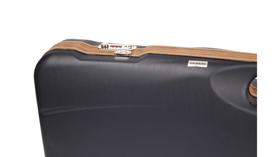 Negrini OU Deluxe Skeet Two Barrel Shotgun Case + Tube Set, Navy/Tobacco Leather/Navy Interior, 1652LX-TUBE/5212