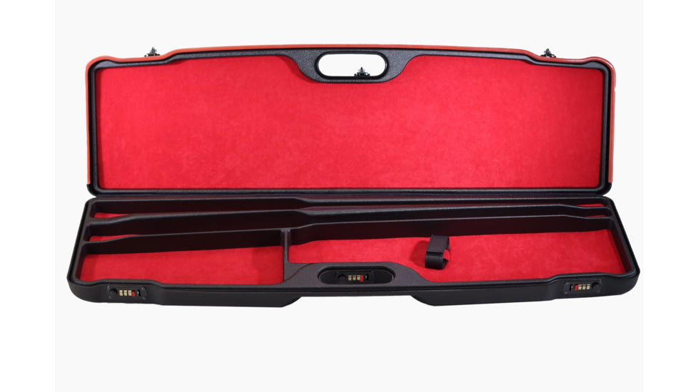 Negrini OU, SXS Hybrid Double Wall Shotgun Case For 2 Barrel Combos w/Chokes, 37in, Black, 1693IS-2C/6894