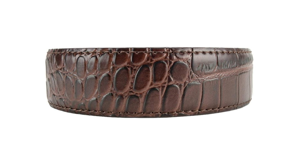 Nexbelt Alligator PreciseFit Embossed Leather Strap, Coffee, SAL3747