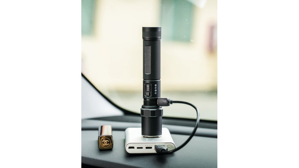 Nextorch P8 LED Flashlight, Lithium Ion, White, 1300 Lumens, Black, PS520046