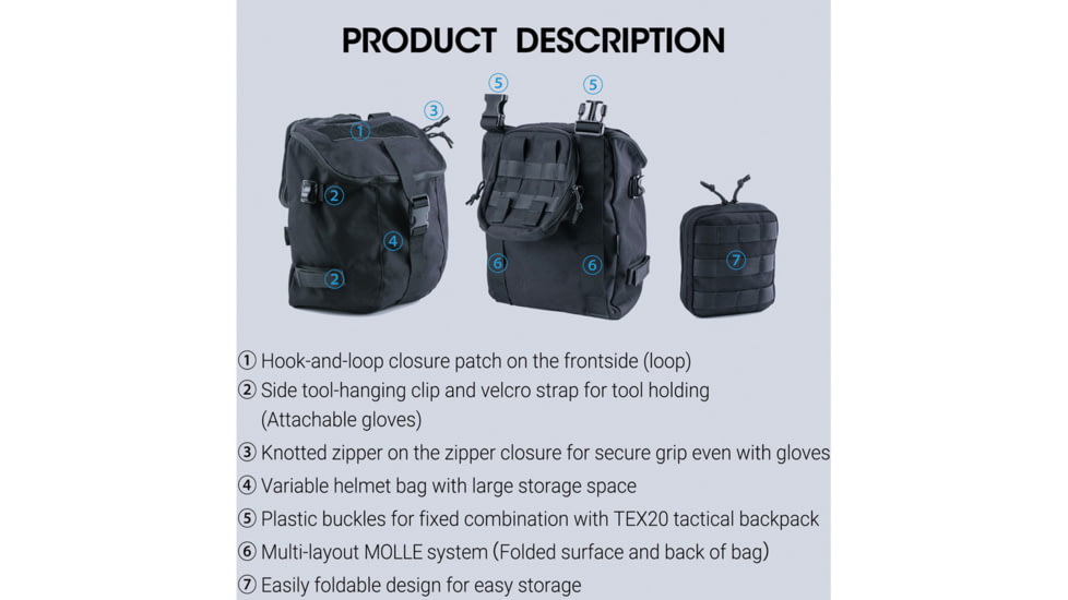 Nextorch Tactical Helmet Bag