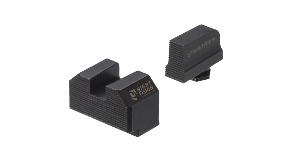 Night Fision Blacked Out Stealth Sight, Glock 43/43x/48, Black, GLK-003-290-297-ZXZX