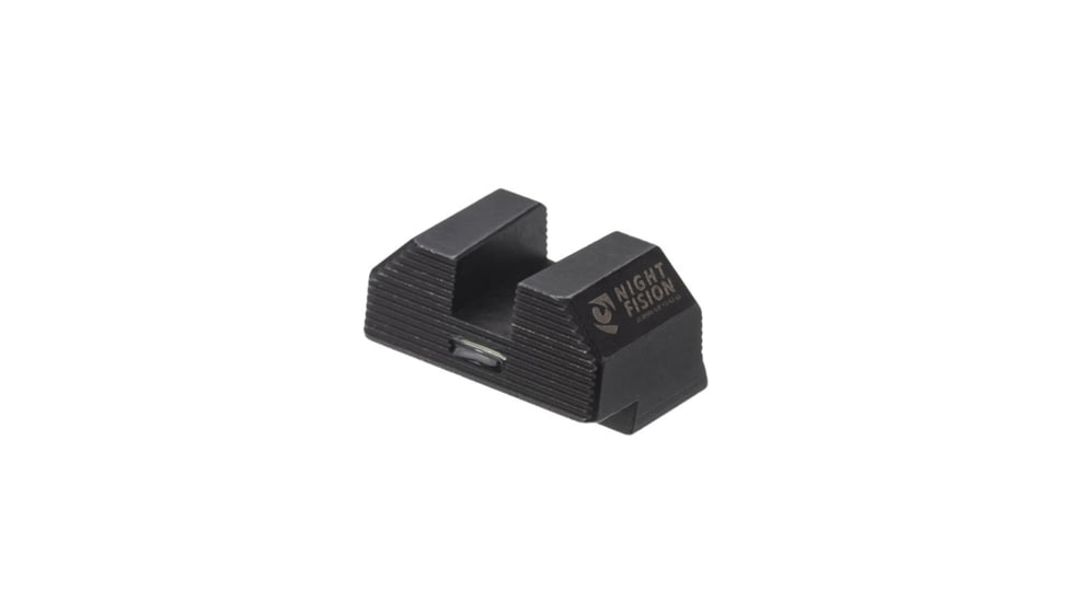 Night Fision Costa Ludus Night Sight Set, Glock 42/43/43x, Yellow Front, Horizontal Tritium Bar Rear, Black, GLK-003-010-YGXG
