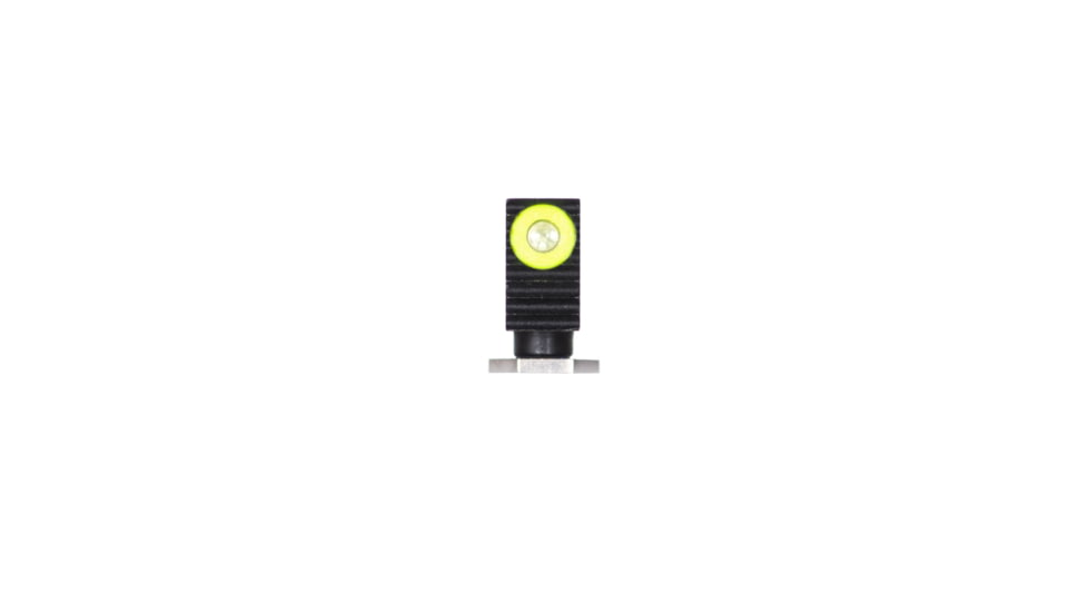 Night Fision Costa Ludus Night Sight Set, Glock 42/43/43x, Yellow Front, Horizontal Tritium Bar Rear, Black, GLK-003-010-YGXG