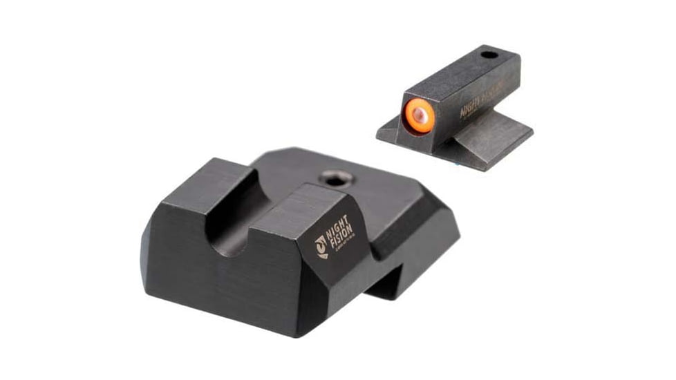 Night Fision 1911 Tritium Night Sight Set, .160 Blade Orange Front Ring, U Notch Blank Rear, 1911-326-014-OGZX