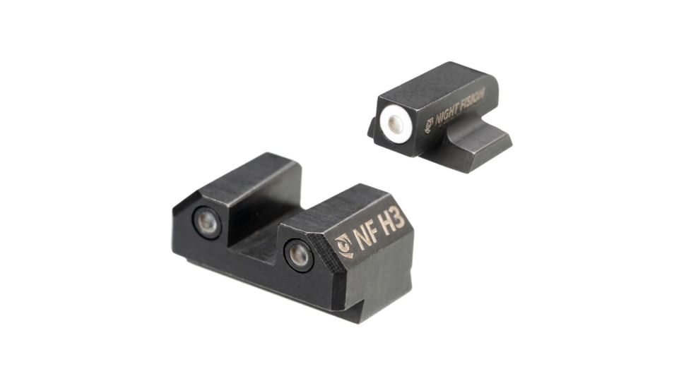 Night Fision Night Sight Set for Canik MC9 w/ White Front Ring, Black, One Size, CNK-030-003-WGZG
