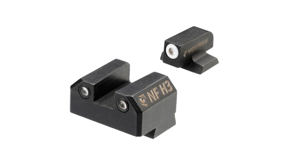 Night Fision Night Sight Set for Canik Mete SF and TP9 Pistols w/ White Front Ring, Black, One Size, CNK-029-003-WGZG