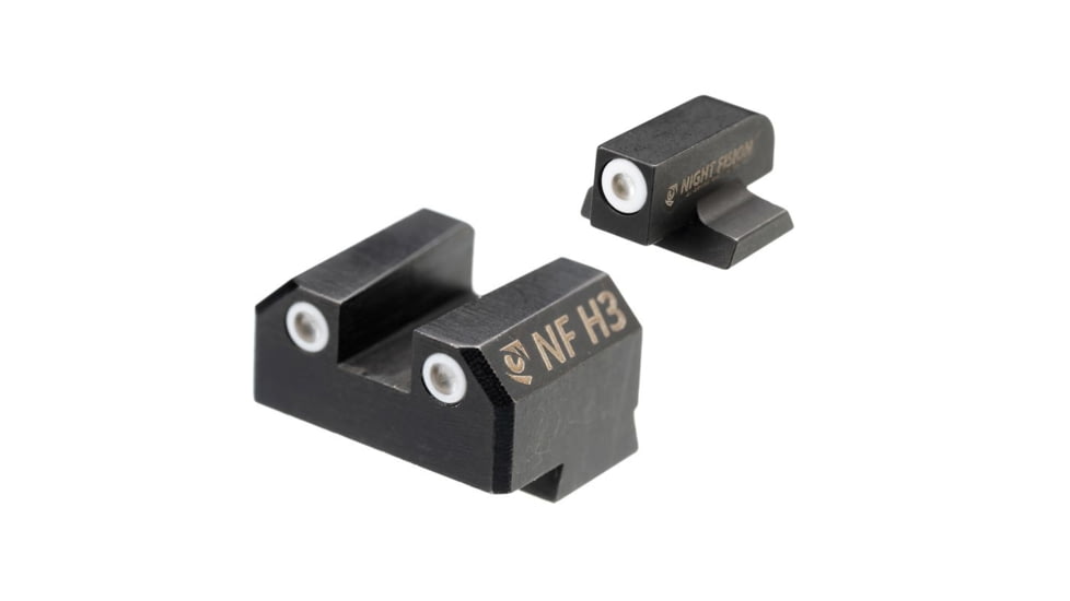 Night Fision Night Sight Set for Canik Mete SF and TP9 Pistols w/ White Front, White Rear Rings, Black, One Size, CNK-029-003-WGWG