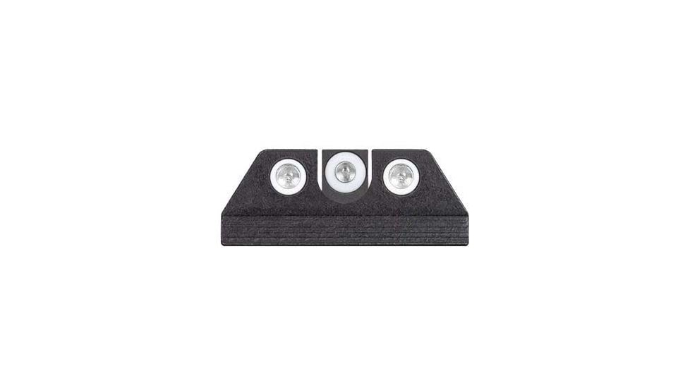 Night Fision Standard Height Night Sight Set, Mossberg MC1sc/MC2/MC2c, White Front Ring, U Notch White Rear Rings, MBG-352-007-WGWG