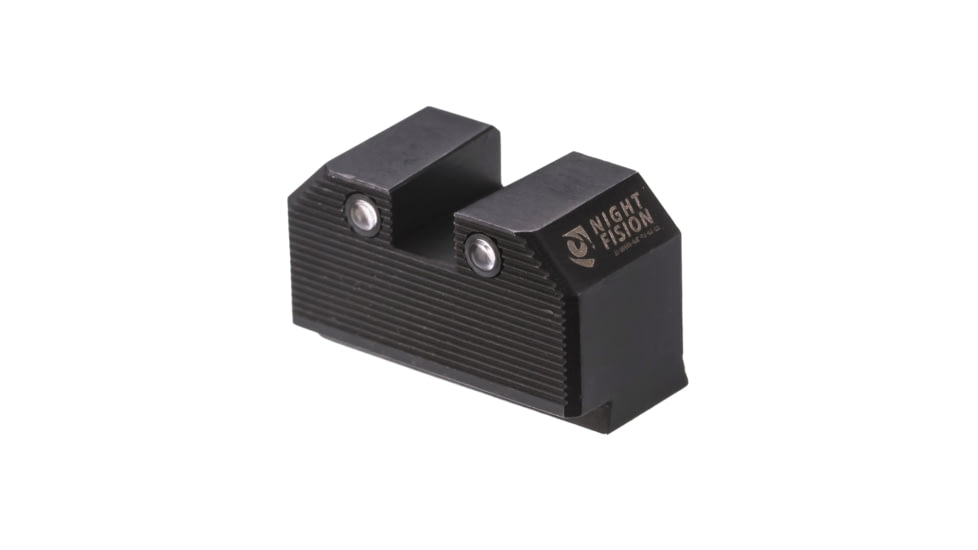 Night Fision Optics Ready Stealth Lower 1/3rd Night Sight Set, Glock 17/19/34 w/ RMR/507c/SRO/ACRO, Yellow Front, Black, GLK-001-330-353-YGZG