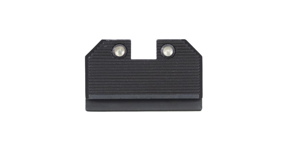 Night Fision Optics Ready Stealth Lower 1/3rd Night Sight Set, Glock 17/19/34 w/ RMR/507c/SRO/ACRO, Yellow Front, Black, GLK-001-330-353-YGZG