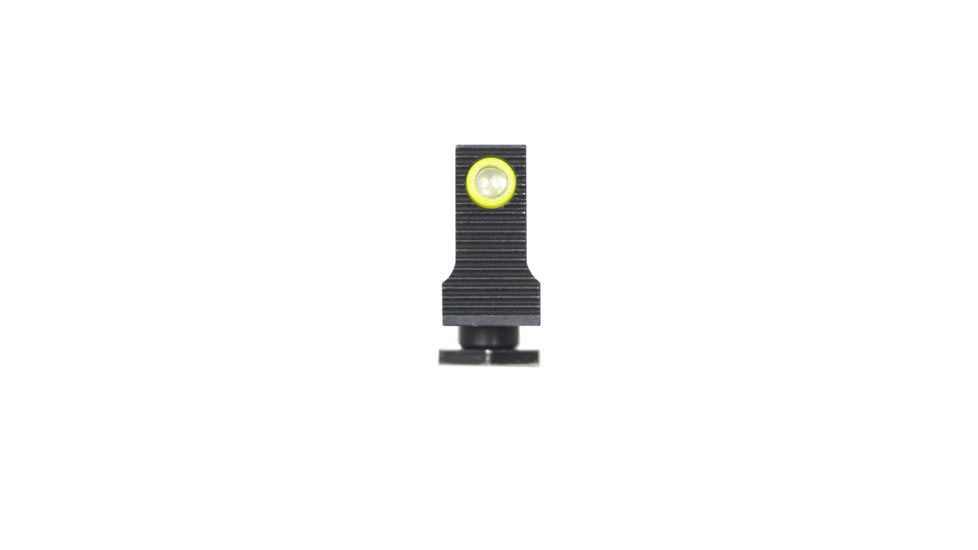 Night Fision Optics Ready Stealth Lower 1/3rd Night Sight Set, Glock 17/19/34 w/ RMR/507c/SRO/ACRO, Yellow Front, Black, GLK-001-330-353-YGZG