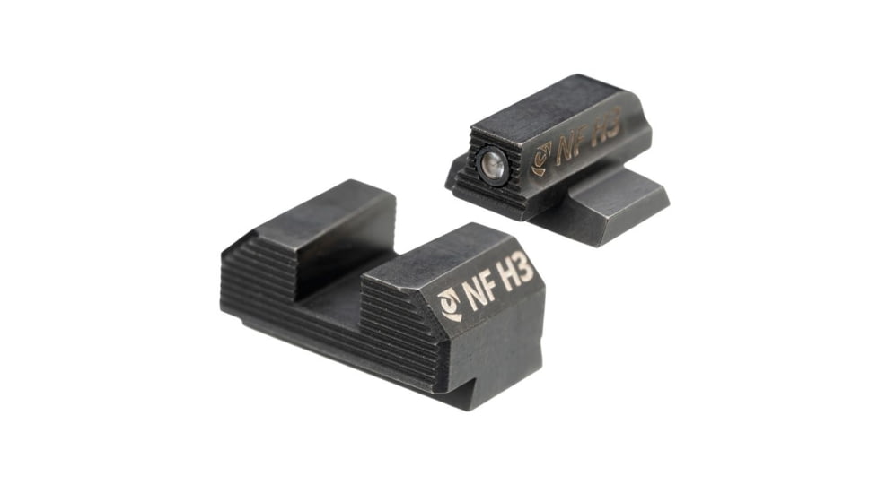 Night Fision Optics Ready Stealth Night Sight Set for Canik MC9/507k/EPS w/ Black Front, Blank Rear, Black, One Size, CNK-030-163-193-ZGZX