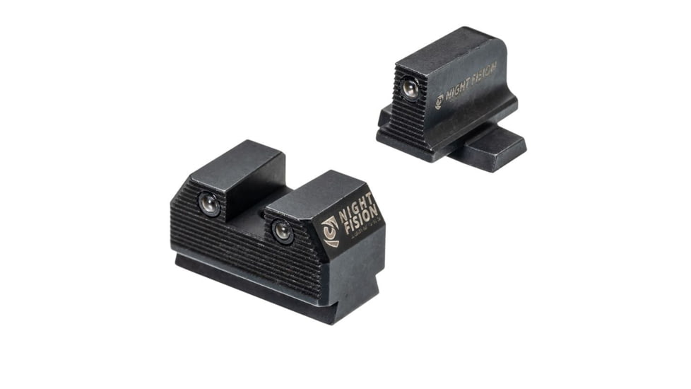Night Fision Optics Ready Stealth Night Sight Set for Sig P365/P320/EPS w/ Black Front Ring, Black, One Size, SIG-180-289-287-ZGZG