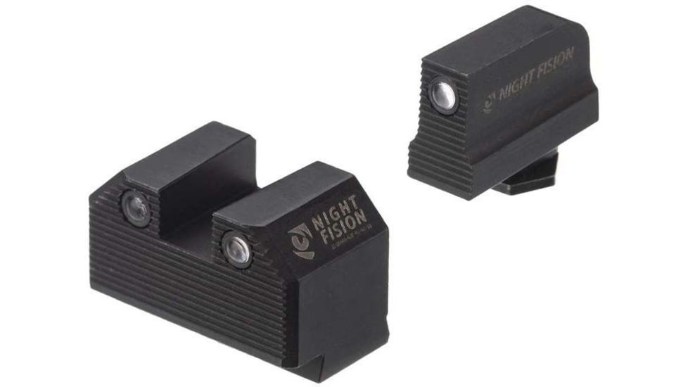 Night Fision Optics Ready Stealth Walther Night Sight Set, Walther PDP/PPQ w/ RMR/507c/508t, Black Front Ring, WAL-277-290-313-ZGZG