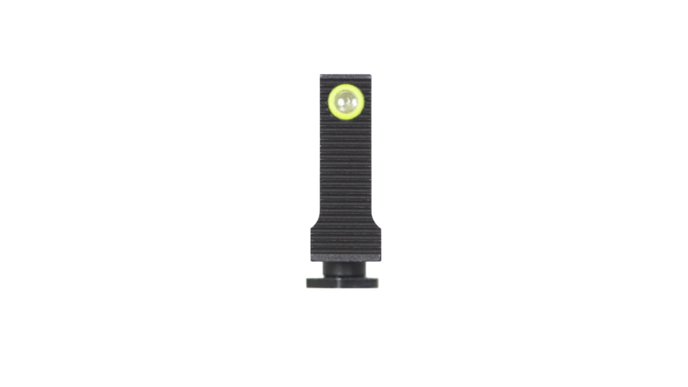 Night Fision Optics Ready Stealth Night Sight Set, Glock 17/19/34 w/ DPP/509t/Romeo Pro, Yellow Front, Black, GLK-001-469-494-YGZG