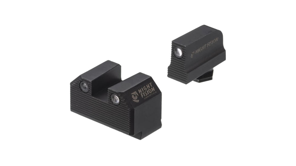 Night Fision Optics Ready Stealth Night Sight Set, Glock 17/19/34 w/ RMR/507c/508t, Black Front, Black, GLK-001-290-313-ZGZG