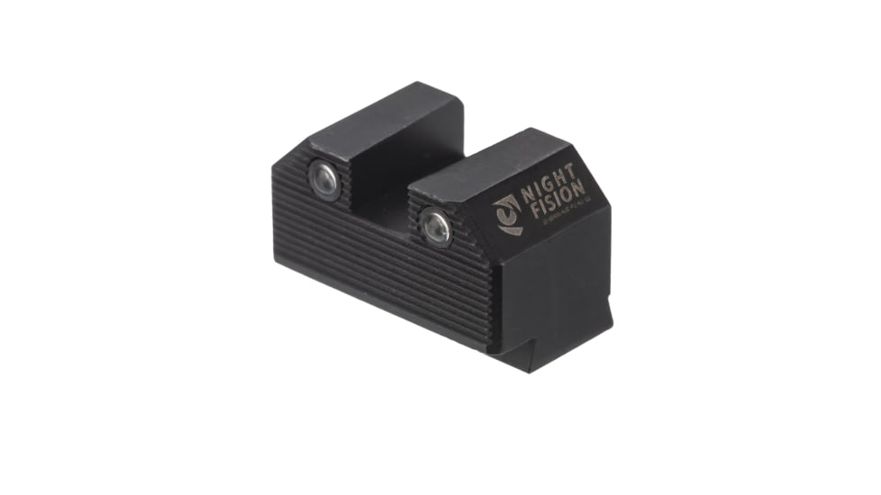 Night Fision Optics Ready Stealth Night Sight Set, Glock 43/43x w/ 507k, Yellow Front, Black, GLK-003-290-297-YGZG