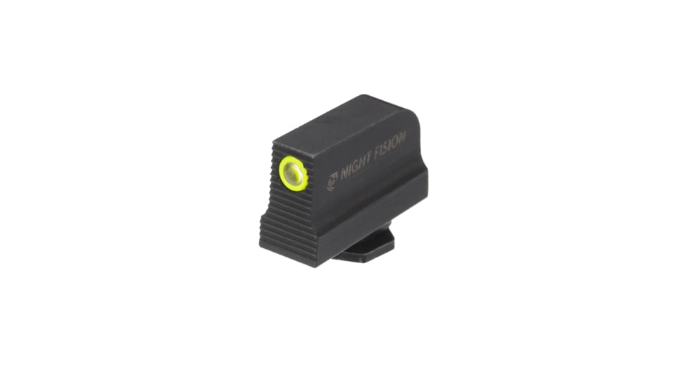 Night Fision Optics Ready Stealth Night Sight Set, Walther PDP/PPQ w/ RMR/507c/508t, Yellow Front, Black, WAL-277-290-313-YGZG