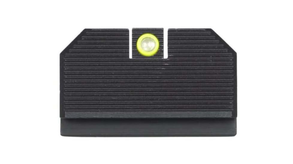 Night Fision Optics Ready Stealth Night Sight Set, Walther PDP, Yellow Front, Blank Rear, Green Tritium, WAL-277-330-353-YGZX