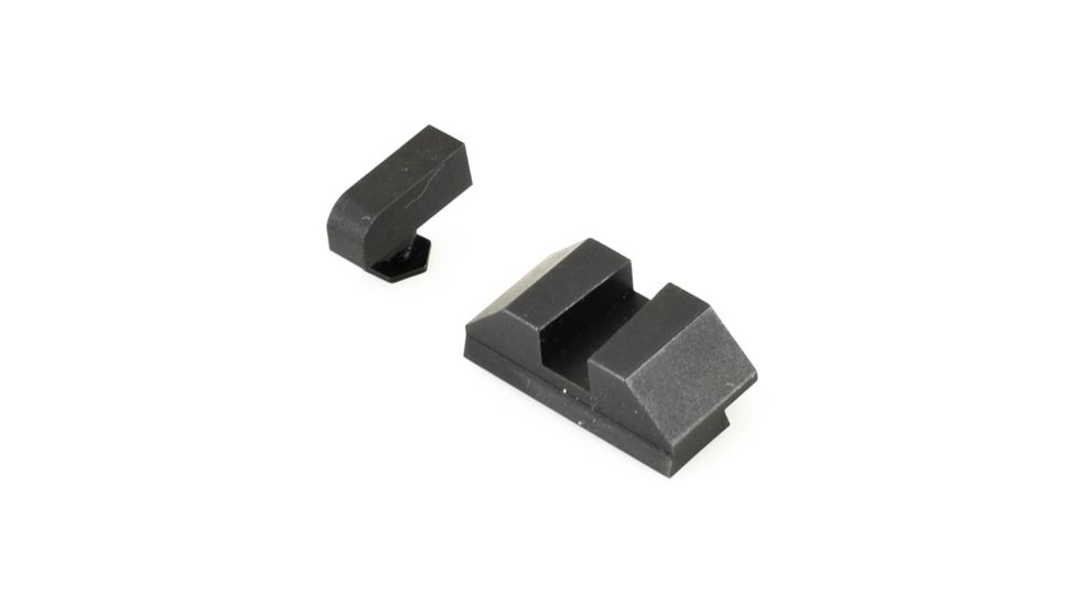 Night Fision Perfect Dot Night Sight Set w/Front, Square Rear, White Front w/Green Tritium, Black Rear w/Green Tr, Fits Glock 20/21/29/30/36/40/41, GLK-002-003-WGZG
