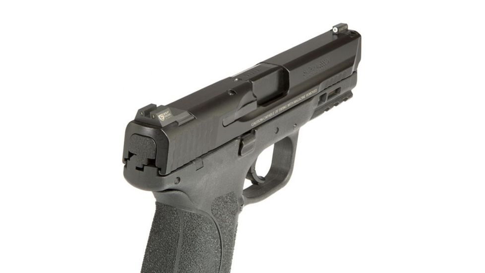 Night Fision Perfect Dot Night Sight Set w/Front, Square Rear, White Front w/Green Tritium, Black Rear w/Green Tr, Fits Smith &amp; Wesson M&amp;P/M&amp;P M2.0/SD9 VE/SD40 VE Mo, SAW-201-003-WGZG