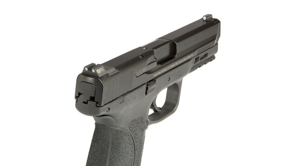 Night Fision Perfect Dot Night Sight Set w/Front, Square Rear, White Front w/Green Tritium, White Rear w/Green Tr, Fits Smith &amp; Wesson M&amp;P/M&amp;P M2.0/SD9 VE/SD40 VE Mo, SAW-201-003-WGWG