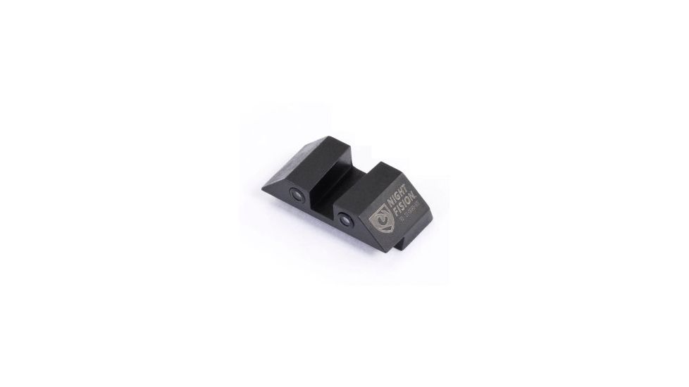 Night Fision Perfect Dot Night Sight Set w/Front, U Rear, Yellow Front w/Green Tritium, Blank Rear, Fits Glock 42/43, GLK-003-014-YGZX