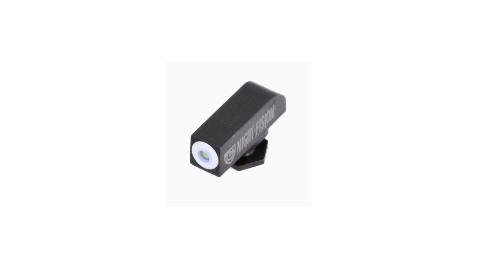 Night Fision Perfect Dot Night Sight Set w/White Front, U Black Rear, w/Green Tritium, Glock 17/17L/19/22-28/31-35/37-39, GLK-001-007-WGZG
