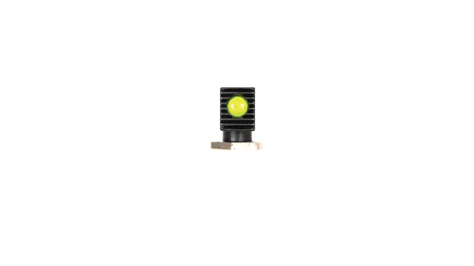 Night Fision Standard Height Fiber Optic Sight Set, Glock 17/19/45/48, Green Front, Black, GLK-001-163-175-GFZX