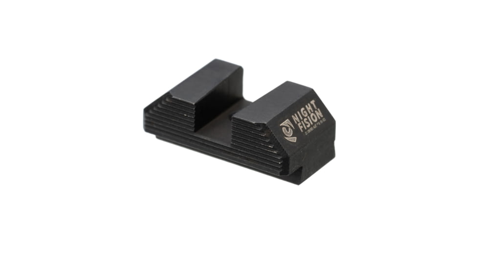 Night Fision Standard Height Fiber Optic Sight Set, Glock 17/19/45/48, Red Front, Black, GLK-001-163-175-RFZX