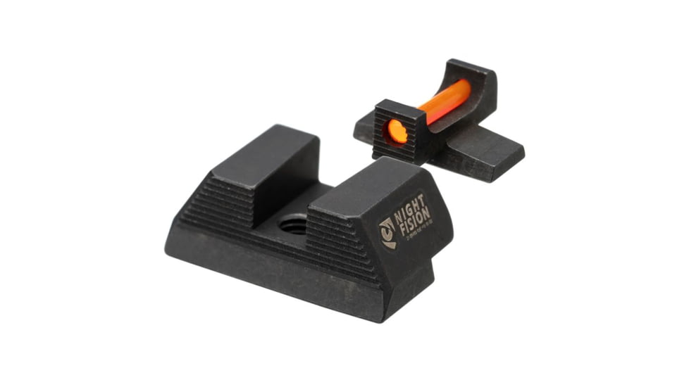Night Fision Standard Height Fiber Optic Sight Set, Sig P320/P365, Red #6 Front, Black, SIG-183-167-165-RFZX