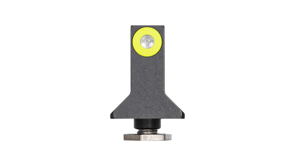 Night Fision Suppressor Height Night Sight Set, Glock 17/19/34, Yellow Front, Black, GLK-004-003-YGZG