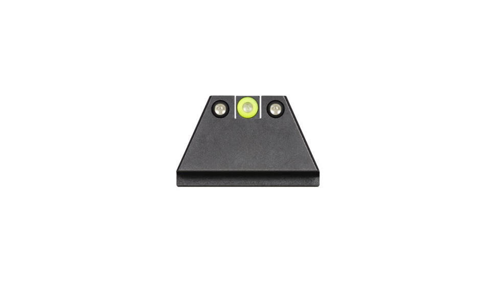 Night Fision Suppressor Height Night Sight Set, Glock 17/19/34, Yellow Front, Black, GLK-004-003-YGZG