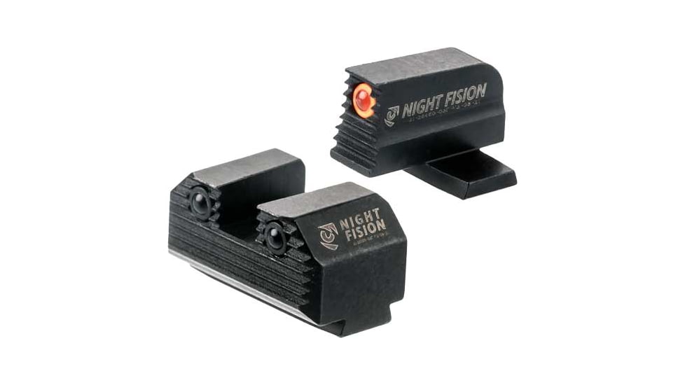 Night Fision Springfield Hellcat Tritium Stealth Orange Ring Night Sight Set, Springfield Hellcat OSP/RDP, Black, SPR229248268OGZG