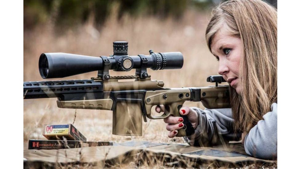 NightForce ATACR 5-25x56mm F1 ZeroStop .1 Mil-Radian DigIllum PTL Mil-R, Black, 34mm C546