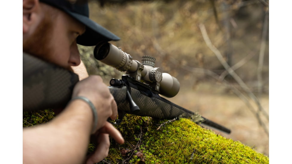 NightForce NX8 2.5-20x50mm F1 Rifle Scope, 30mm Tube, First Focal Plane, MOAR Reticle, Dark Earth, C685