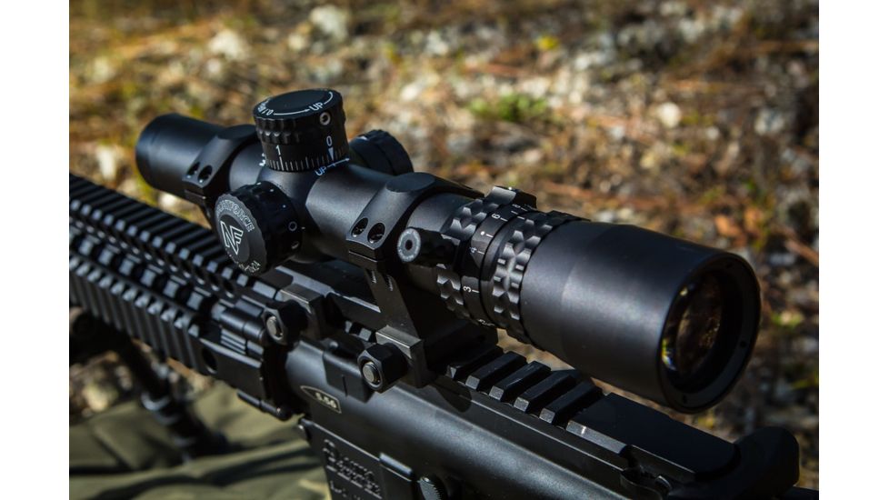 NightForce NXS 2.5-10x24 Zerostop Rifle Scope, Black, MOAR Reticle C462