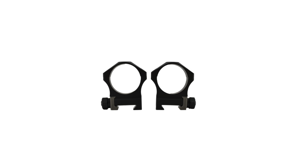 NightForce Ring Set, 1.125 High, 34mm, Ultralite, 4 Bolt, Black, 1.125, Full-Size, A224