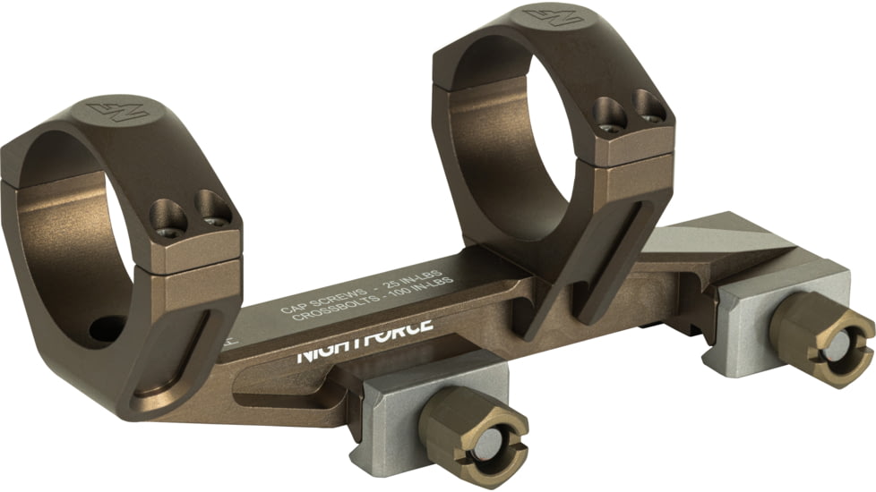 NightForce Ultramount Riflescope Mount, 34mm Tube, 1.54in, 0 MOA, Dark Earth, A696