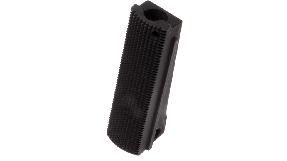 Nighthawk Custom Mainspring Housing, Gov., Flat, Checkered 25 LPI, Carbon, Fully Machined, SP0227