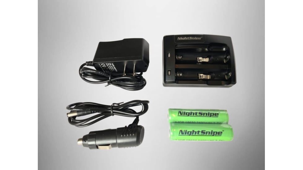 NightSnipe Class-2 Razorback Archery Adjustable Beam Hunting Light Kit, Clicky on / off Switch, Green / White Leds, C2B-GW-7734