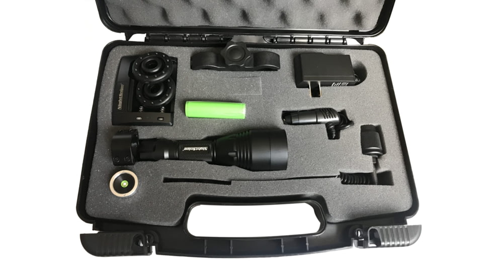 NightSnipe Class-2 Razorback Archery Adjustable Beam Hunting Light Kit, Clicky on / off Switch, Green / White Leds, C2B-GW-7734